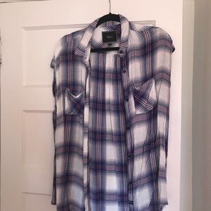 Rails Short Sleeved Flannel Shirt